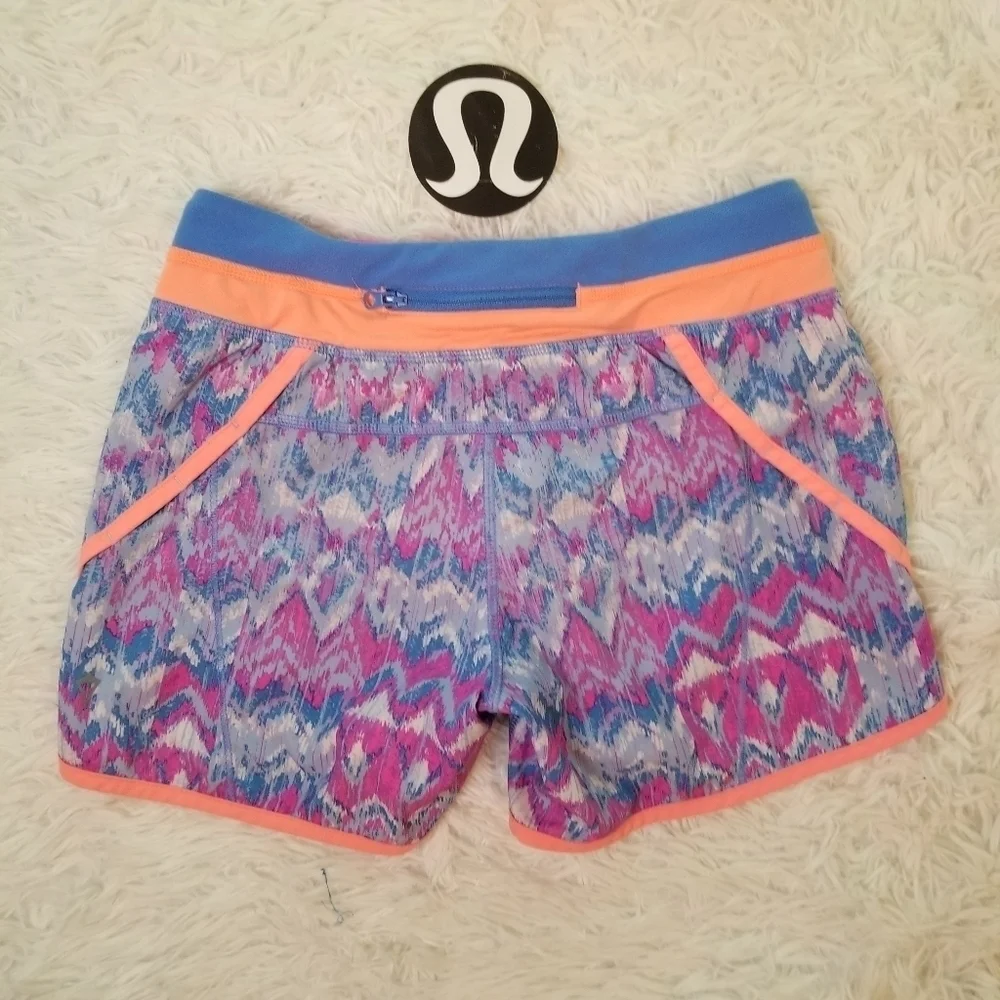 IVIVVA Lululemon Run Speed Shorts 12 2 Ikat Print